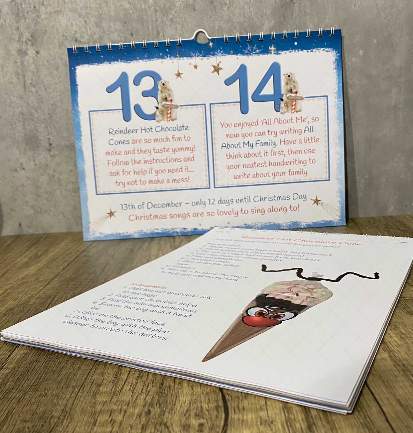 Advent countdown activity calendar