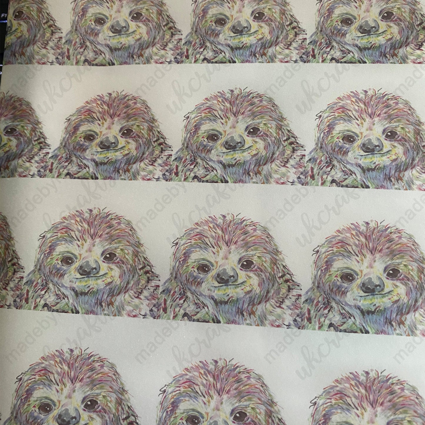 A5 personalised Sloth lover with butterflies note book