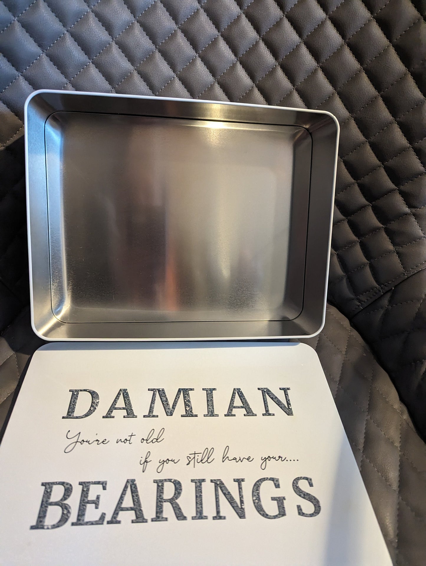 Personalised tin for storage, nuts and bolts tools gift for her gift for him, Dad, uncle, brother, grandad, son gift for her, mechanic,