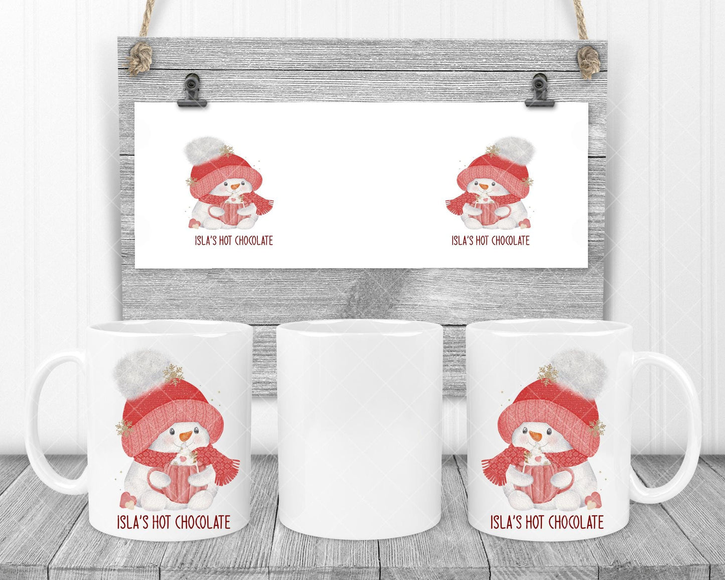 Cute baby snowman Mug Personalised