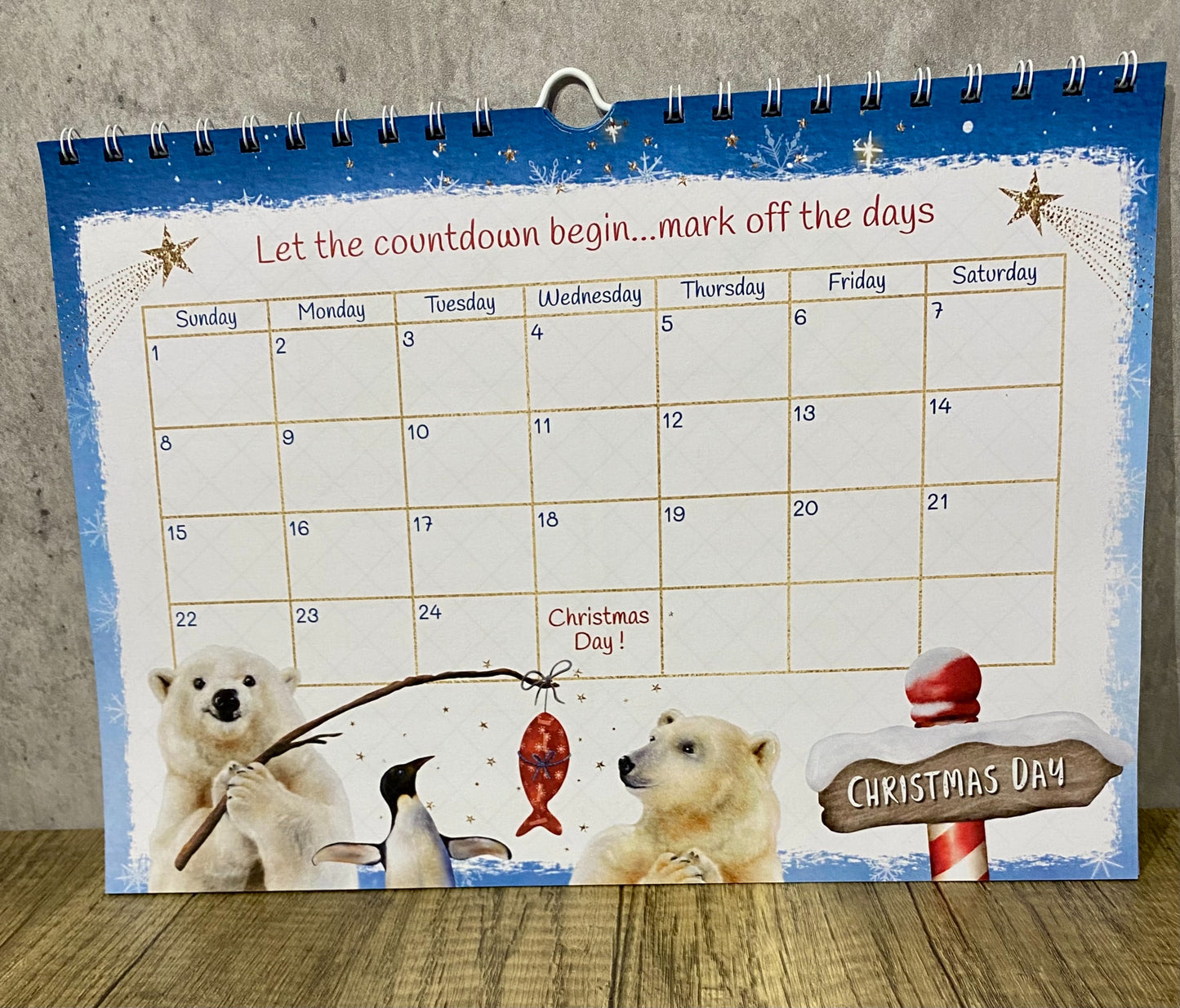 Advent countdown activity calendar