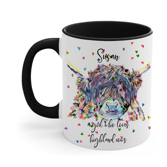 Highland cow personalised Mug