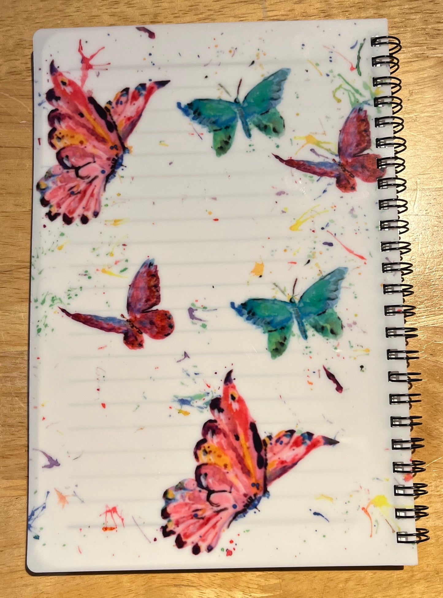 A5 personalised Sloth lover with butterflies note book