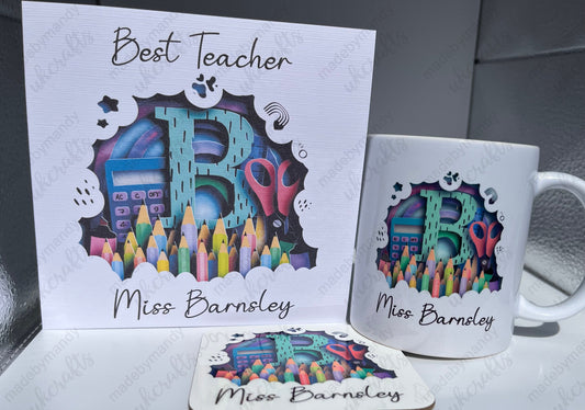 Personalised  teacher mug gift set - Perfect gift for your teacher
