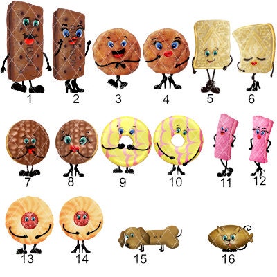 Personalised biscuit tin gift for birthday or for Christmas character biscuits
