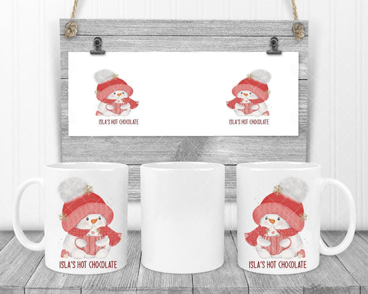 Cute baby snowman Mug Personalised