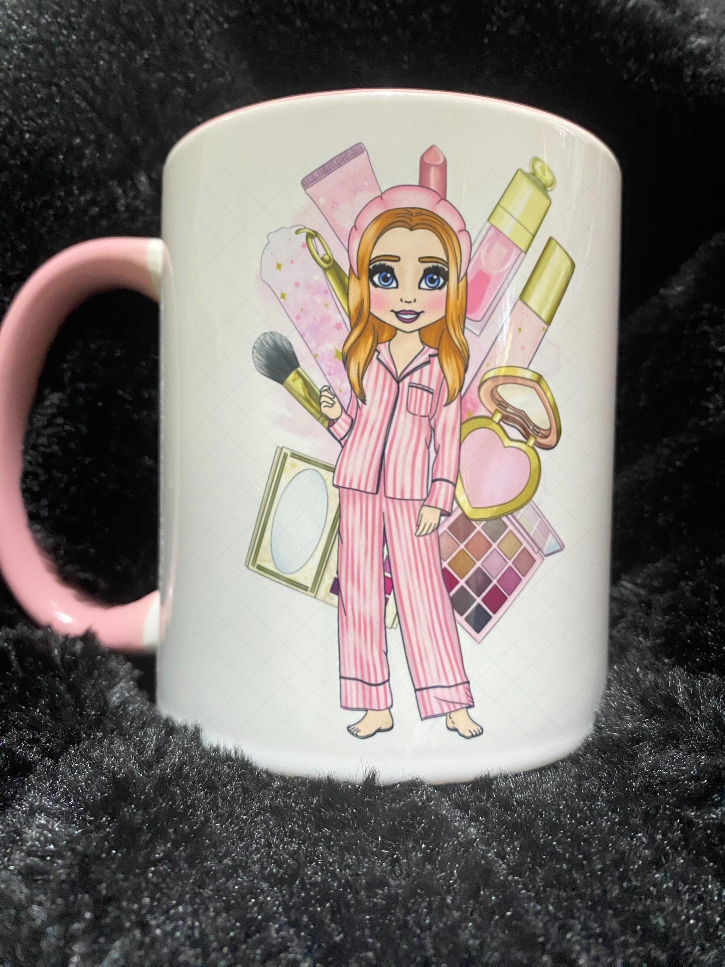 Pink make up girl mug Christmas Easter Birthday gift for anyone who loves pink