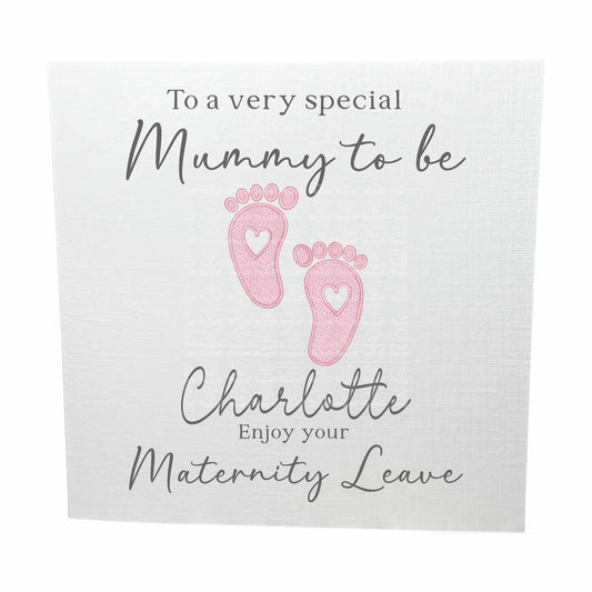Personalised Maternity Leave Card